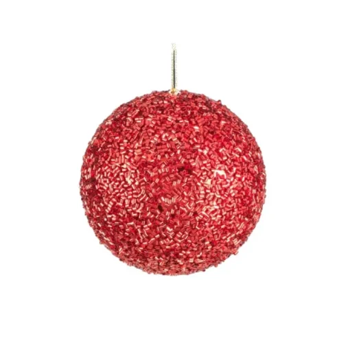 Weihnachtskugeln Röhrchen 10cm ROT