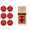Weihnachtskugeln Rot Kunststoff 6cm/13Stk.