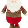 Weihnachtsmann Dekofigur für Advent und Weihnachten - Stehfigur mit ausziehbaren Beinen - 80 x 34 cm